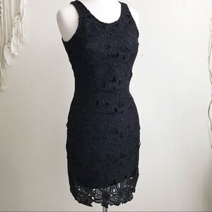 LBD Black lace mini dress size S